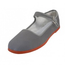 T2-114L-Gray - Wholesale Women's "EasyUSA" Cotton Upper Classic Mary Jane Shoes ( *Gray Color )